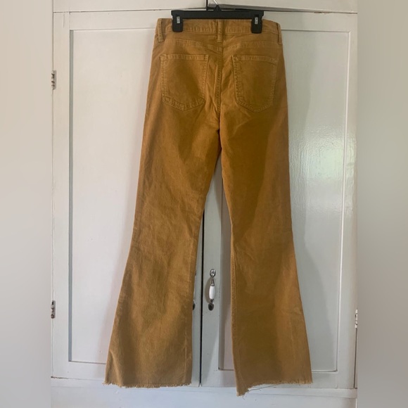 high-rise flare  tan/camel bell Botton pants - Picture 8 of 9